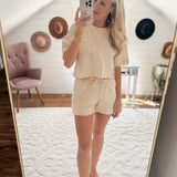 Sun Bum Tan Gauze Pocket Tee and Shorts Set