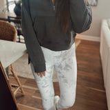 Palette Abstract High-waist Grey Leggings