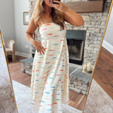 Cream Holy Mackerel! Midi Dress