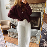 Burgundy Softspell Cardigan