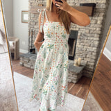 Ivory Wildflower Way Midi Dress