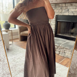Chocolate Simply Sweet Midi Dress