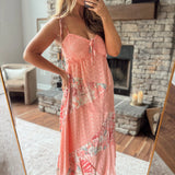 Pink Where Flowers Grow Maxi Dress