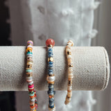 Natural Coastal Calm Beaded Bracelet