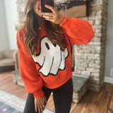 Spooky Ghost Face Sweater