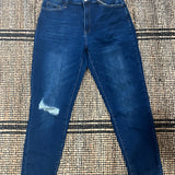 Vervet Dark Wash Stretch Mom Jeans FINAL SALE