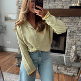 Daisy Pin Stripe Piper Knit Cardigan