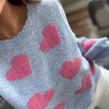 Light Blue Love Letter Sweater