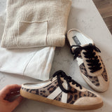 Tan Leopard Baron Slip-On Sneakers