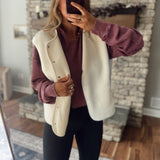 Vanilla Fluff Sherpa Vest
