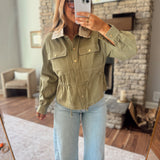 Olive Venice Utility Jacket