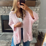 Strawberry Pink Calm Morning Cardigan