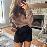 Black Tracklite Sweatshorts