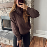 Espresso Leighton Scuba Turtleneck