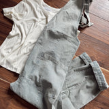 Creative Flow Faded Blue Pinstripe Sleeveless Jumpsuit