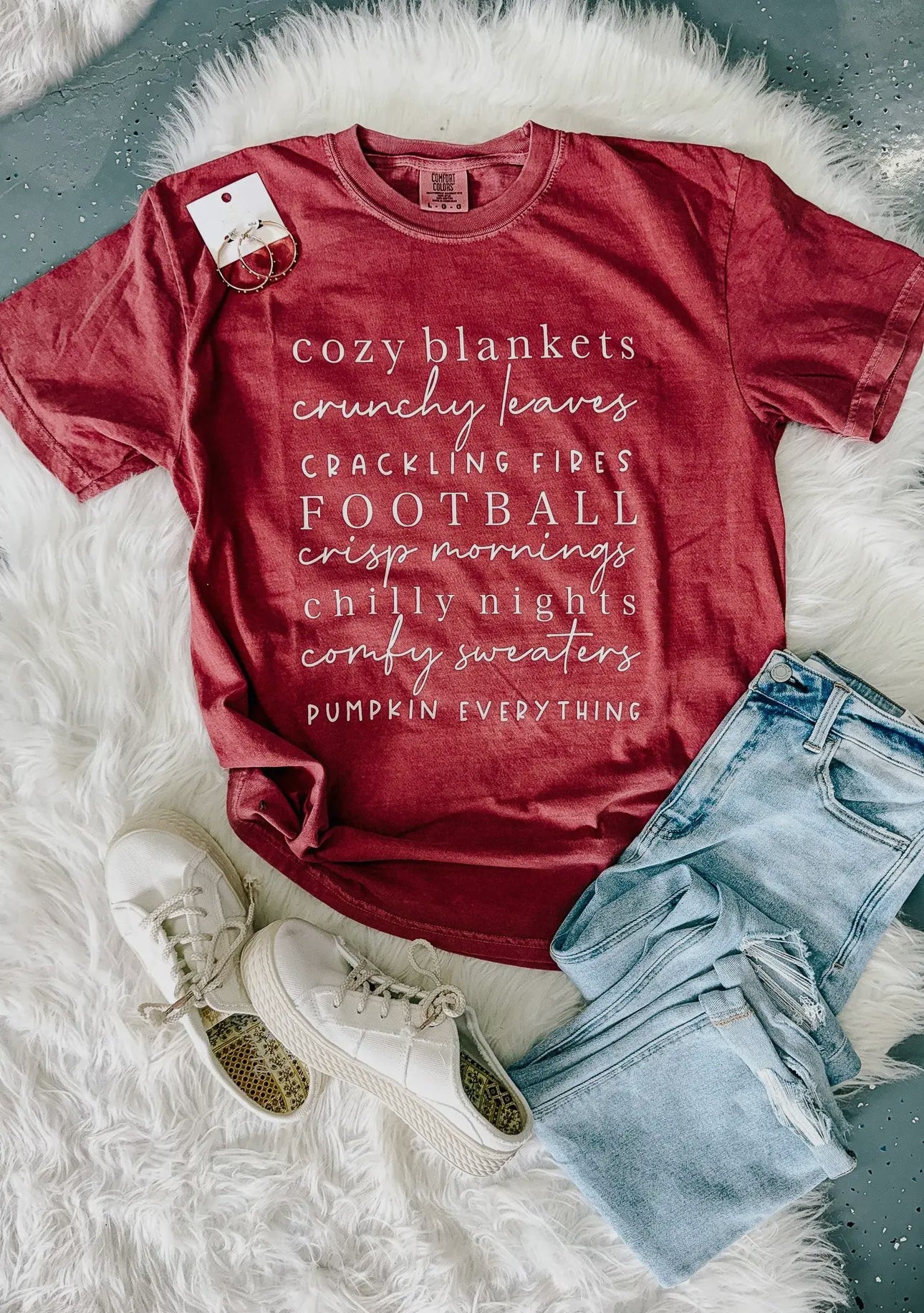 All Things Fall Brick Tee IN STOCK