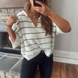 Striped Affair Boxy Top