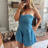 Heartbreaker Denim Romper