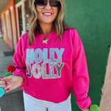 PREORDER Sequin Holly Jolly Crew