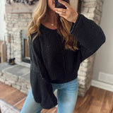 Black Chic & Chill Sweater