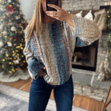 Navy Riviera Striped Sweater