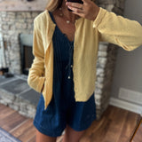 Daphne Butter Cotton Knit Cardigan