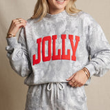PREORDER (estimated 11/10 ship date!!) JOLLY White Wash Camo Mock Neck Sweatshirt
