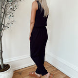 Kamie Black Sleeveless Jumpsuit