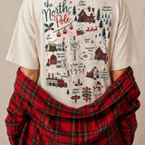 Take Me To The North Pole Ivory Mock Neck Tee