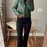 Midnight Rider Brown Faux Leather Moto Jacket