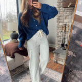 Light Blue Drift Stripe Pants