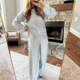 Dark Blue & Cream Soft Motion Pants