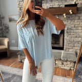 Powder Blue Classic Pocket Tee