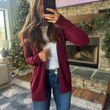 Burgundy Soft Season Cardigan