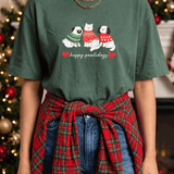 Happy Pawlidays Green Vintage Boxy Tee