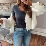 Navy Velvet Air Short Sleeve