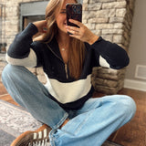 Navyline Colorblock Quarter Zip