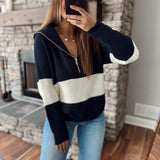 Navyline Colorblock Quarter Zip