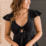 Beachside Beauty Peplum Tankini Top