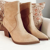 Rachell Natural Western Ankle Boot