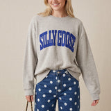 Silly Goose Oatmeal Knit Sweatshirt