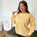 BIRDIE Ease Crewneck Pullover in Buttercup