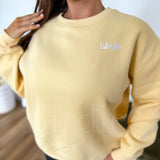BIRDIE Ease Crewneck Pullover in Buttercup