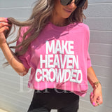 Make Heaven Crowded Graphic Tee on Crunchberry *Final Sale*