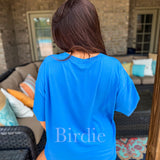 BIRDIE Tee Boxer Short Set in Royal Tide (Sold as Set)