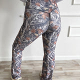 BIRDIE Sculpt Yoga Flare in Timber Haze Camo