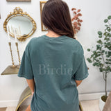 Faith Over Fear Graphic Tee on Blue Spruce