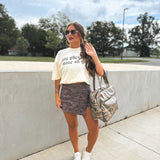 BIRDIE Active Edge Skort in Smoked Oak Camo