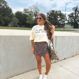 BIRDIE Active Edge Skort in Smoked Oak Camo