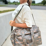 BIRDIE Daily Hustle Duffle in Smoked Oak Camo